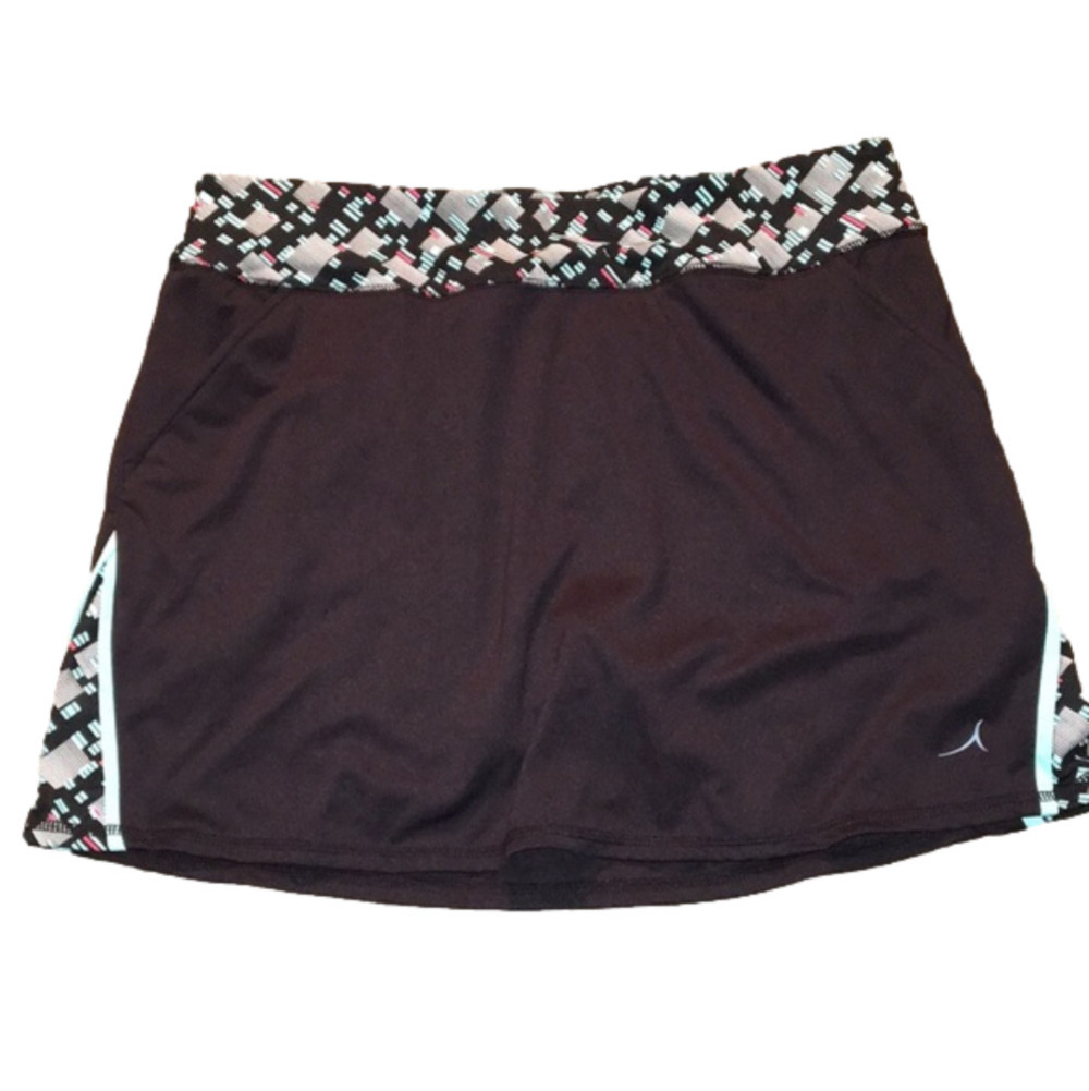 GSX by Grand Slam Black w Multicolored Waist Skort